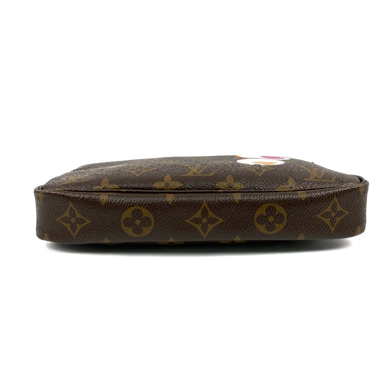 △ Louis Vuitton 路易威登 Brown Coated Canvas Monogram Panda Pochette Accessoires Handbag M51981 啡色塗層帆布經典老花手袋 - 257028284-5