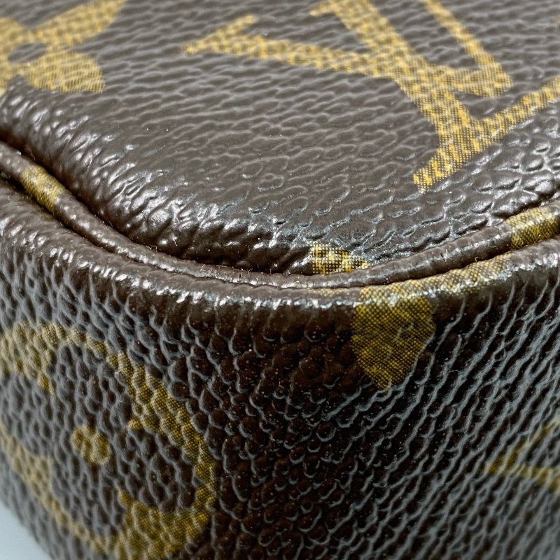 △ Louis Vuitton 路易威登 Brown Coated Canvas Monogram Panda Pochette Accessoires Handbag M51981 啡色塗層帆布經典老花手袋 - 257028284-6