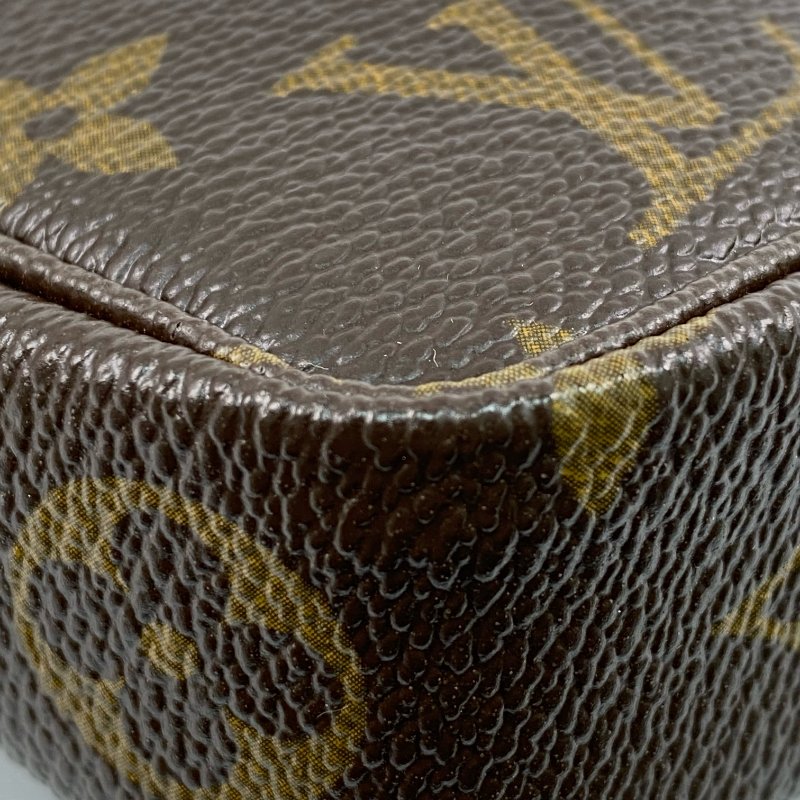 △ Louis Vuitton 路易威登 Brown Coated Canvas Monogram Panda Pochette Accessoires Handbag M51981 啡色塗層帆布經典老花手袋 - 257028284-8