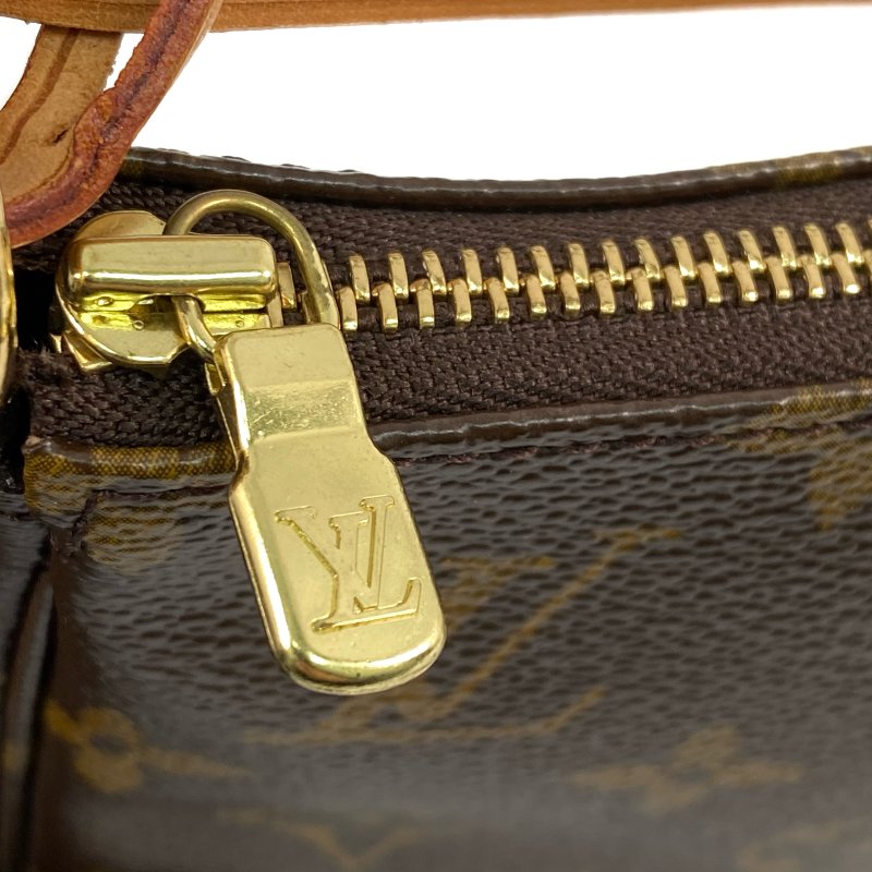 △ Louis Vuitton 路易威登 Brown Coated Canvas Monogram Panda Pochette Accessoires Handbag M51981 啡色塗層帆布經典老花手袋 - 257028284-10
