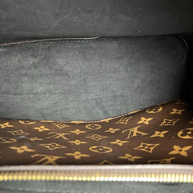 LV M44020/晶片款 老花黑水桶包-8