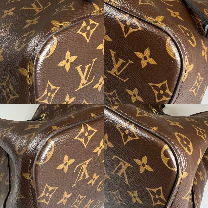 LV M44020/晶片款 老花黑水桶包-10