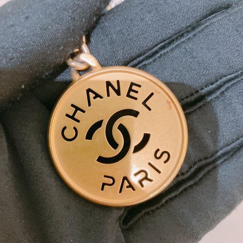 TK1948	香奈兒22  小號 荔枝牛皮 垃圾袋 灰藍色 Tote Bag Small Caviar Blue x GHW-29