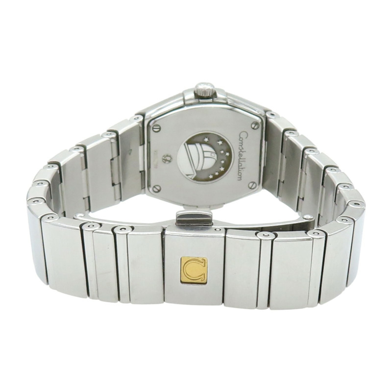 銀色錶盤 不鏽鋼 鑽框 Constellation Quartz 腕錶【OMEGA 歐米茄 】 12315246052001-4