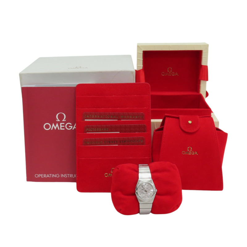 銀色錶盤 不鏽鋼 鑽框 Constellation Quartz 腕錶【OMEGA 歐米茄 】 12315246052001-11