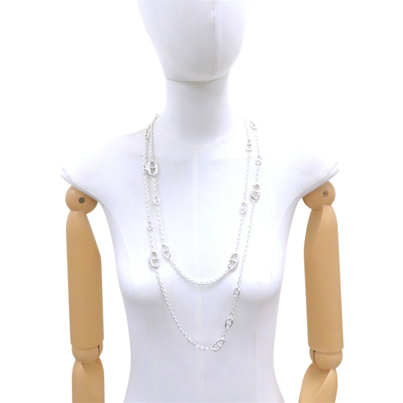 925純銀 豬鼻 Farandole 項鏈【HERMES 愛馬仕】-9