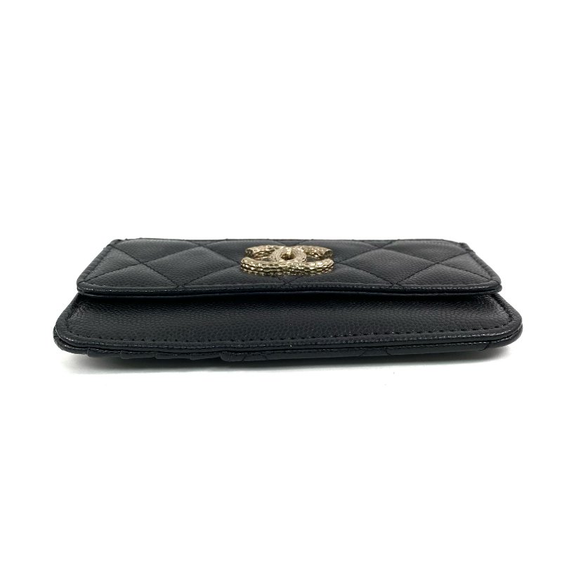 ☆ Chanel 香奈兒 Black Caviar Skin Zip Card Case 黑色粒紋小牛皮卡套 - 267000140-4