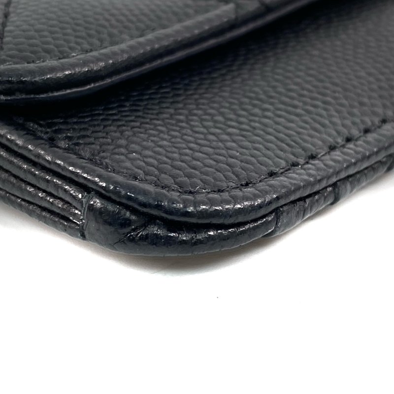 ☆ Chanel 香奈兒 Black Caviar Skin Zip Card Case 黑色粒紋小牛皮卡套 - 267000140-7