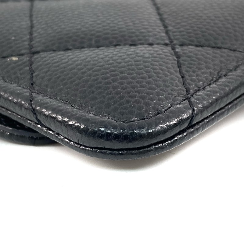 ☆ Chanel 香奈兒 Black Caviar Skin Zip Card Case 黑色粒紋小牛皮卡套 - 267000140-9