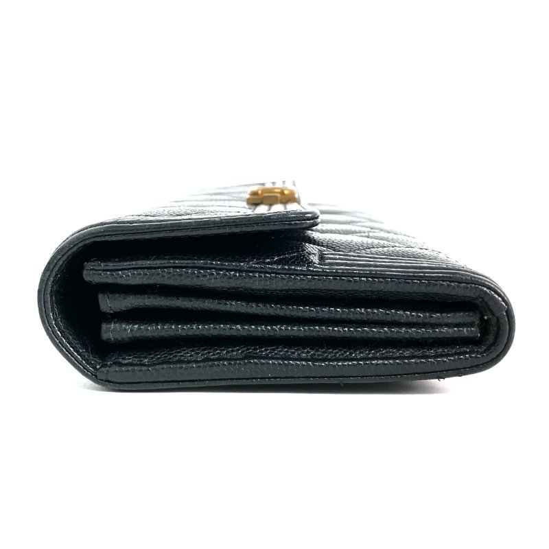 ☆ Chanel 香奈兒 Black Caviar Skin Boy Flap Long Wallet 黑色粒紋小牛皮長銀包 - 267000277-4