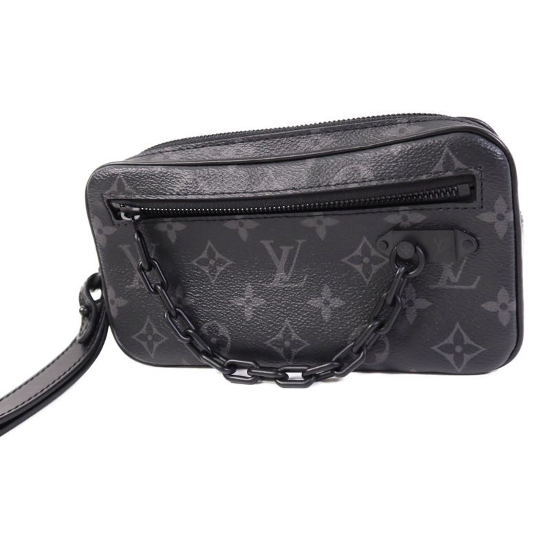 LOUIS VUITTON Monogram Eclipse Pochette Volga Clutch Bag手拿包-2