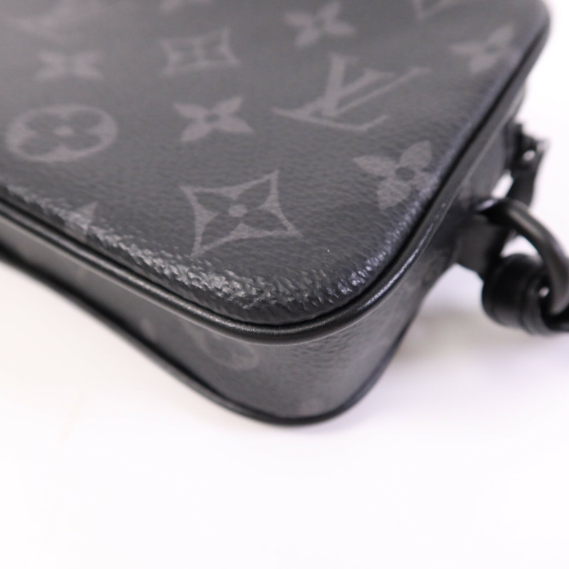 LOUIS VUITTON Monogram Eclipse Pochette Volga Clutch Bag手拿包-11