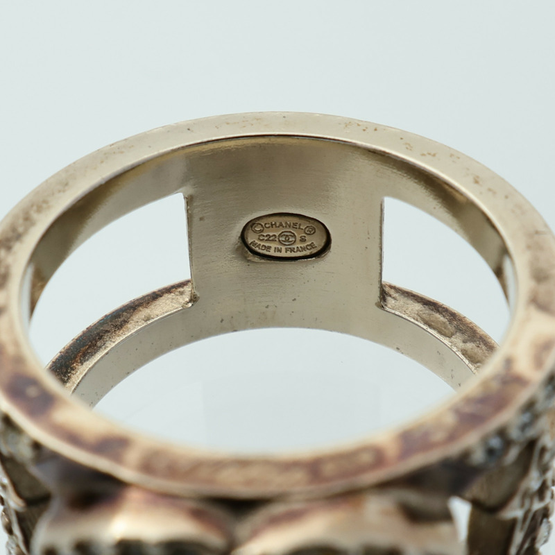 CHANEL 金屬Ring戒指US#6-6