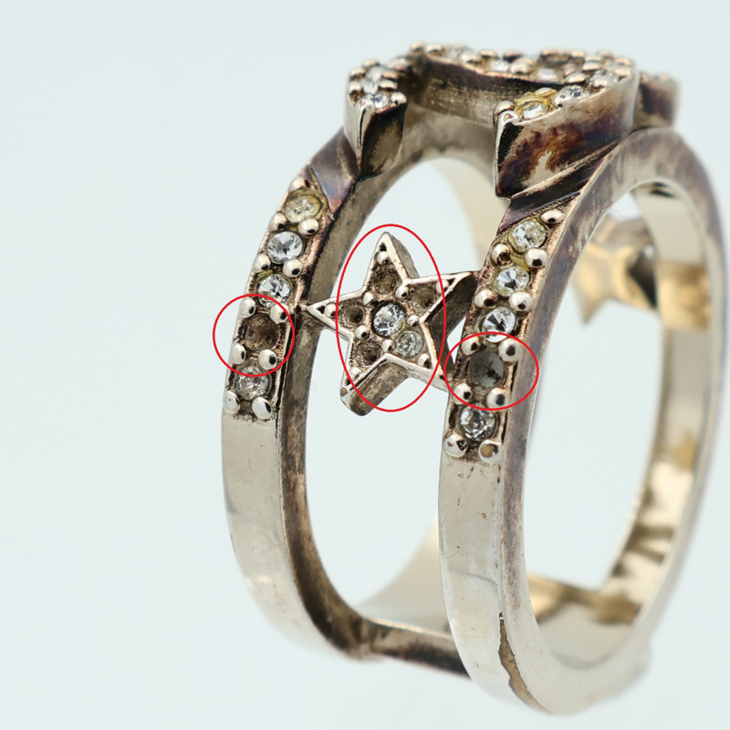 CHANEL 金屬Ring戒指US#6-8