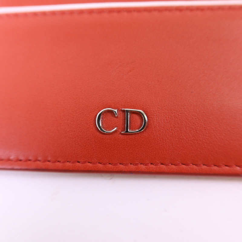 Dior 牛皮皮革Card Holder銀扣卡片套-7
