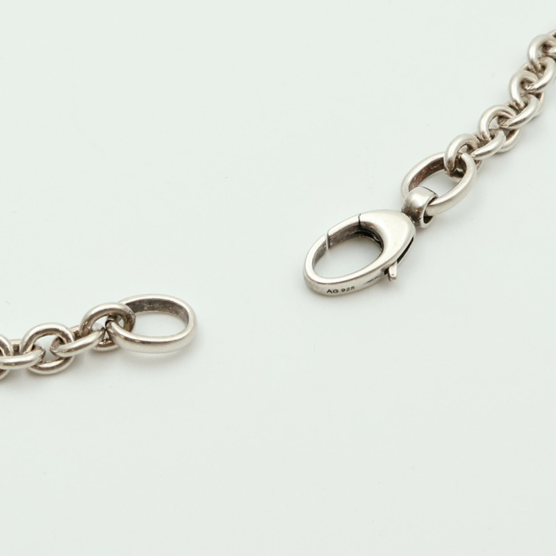 GUCCI 925純銀Interlocking G項鍊-6