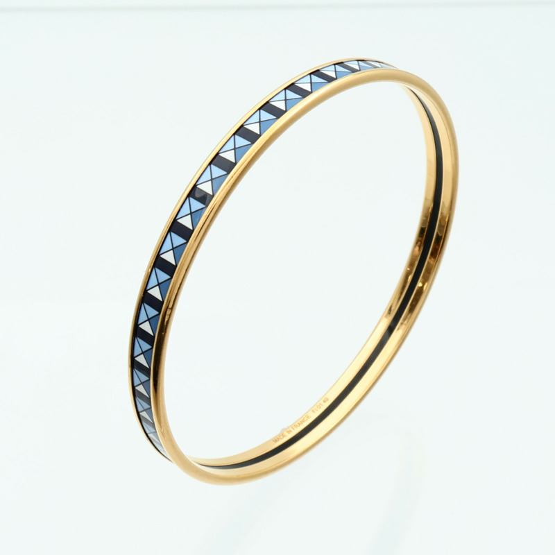 HERMES 琺瑯/金屬Bangle手鐲-6