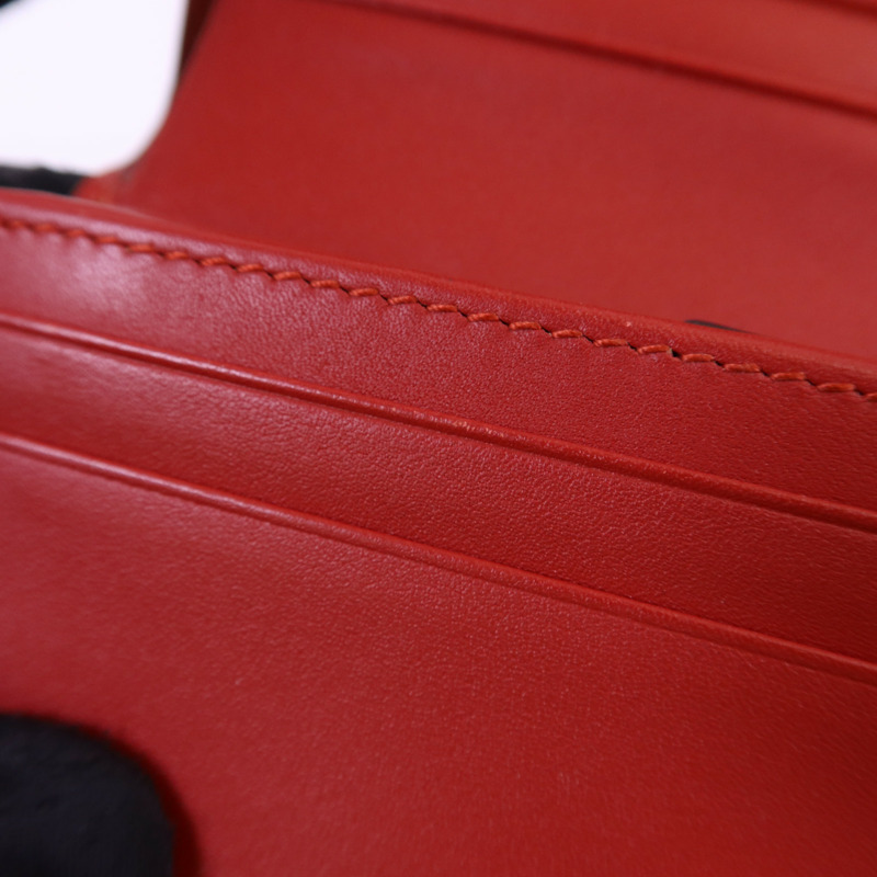 GUCCI 牛皮皮革Queen Margaret金扣錢包-19