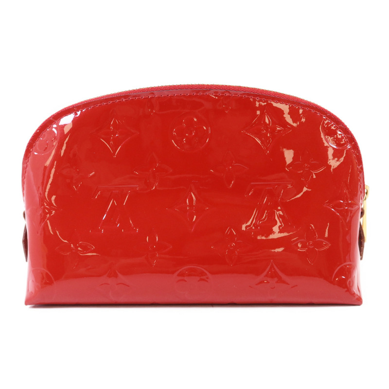 LOUIS VUITTON Monogram Vernis Pochette Cosmetic Pouch金扣手拿包-0