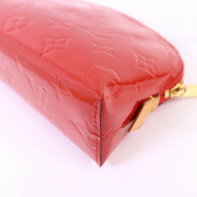 LOUIS VUITTON Monogram Vernis Pochette Cosmetic Pouch金扣手拿包-8