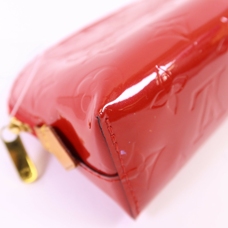 LOUIS VUITTON Monogram Vernis Pochette Cosmetic Pouch金扣手拿包-11