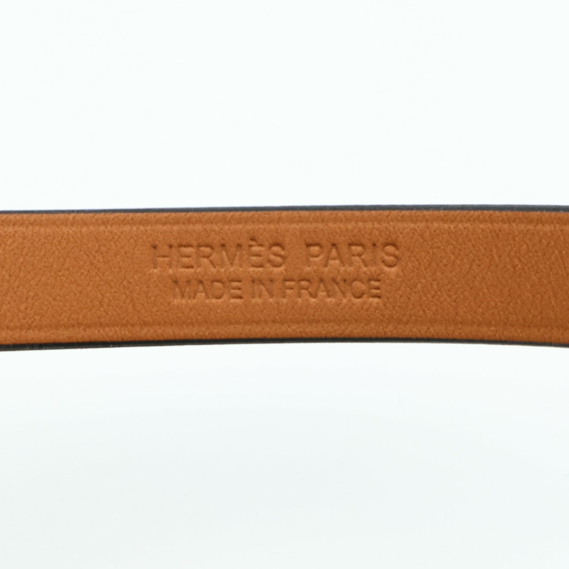 HERMES Swift皮革Mini Kelly Double Tour Bracelet金扣手鏈-9