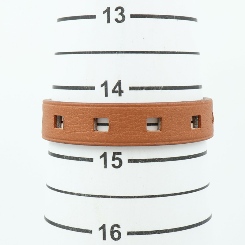 HERMES Swift皮革Mini Dog Bracelet銀扣手鏈-7
