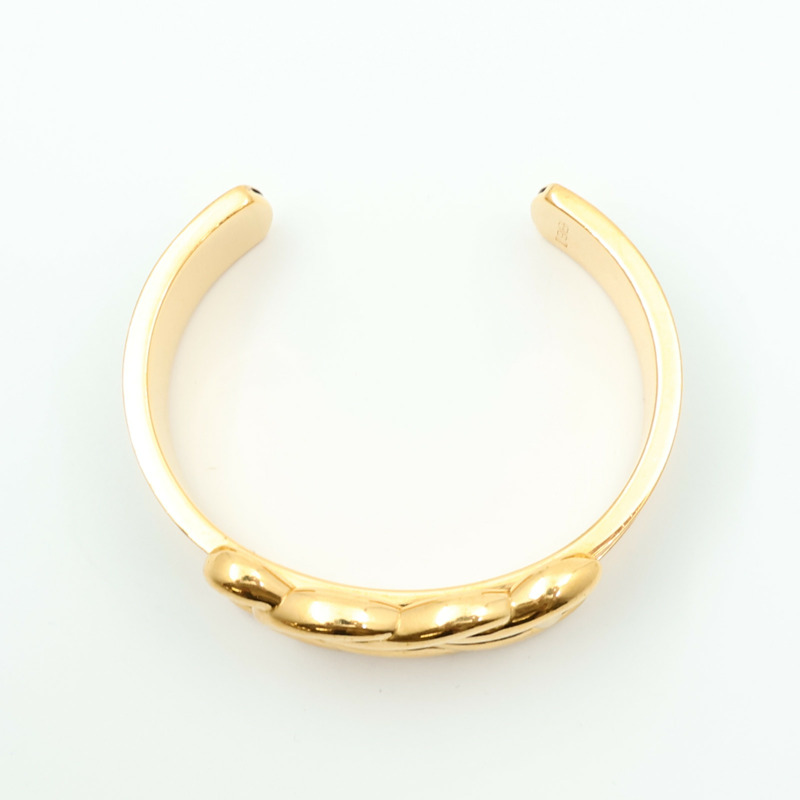 HERMES Epsom皮革Vintage Knot Bangle金屬手鐲-4