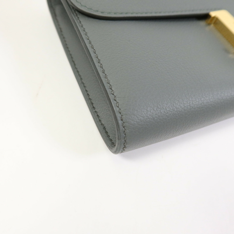 HERMES Evercolor皮革Constance To Go金扣肩背袋Vert Amande-10