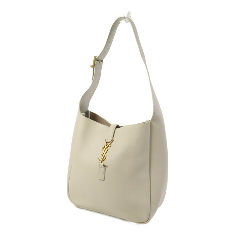 SAINT LAURENT 牛皮皮革Hobo Small金扣手挽袋-2
