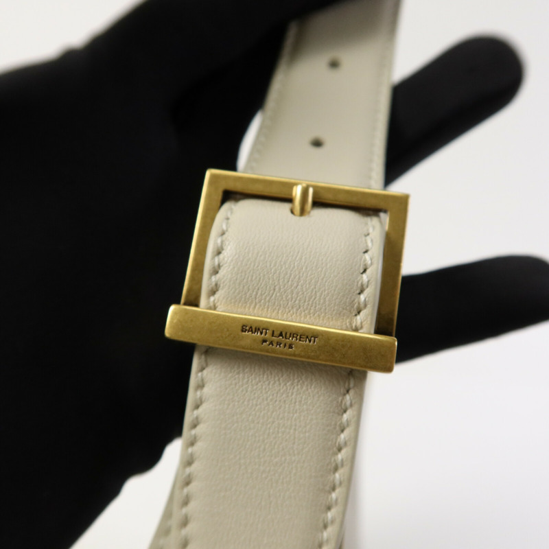 SAINT LAURENT 牛皮皮革Hobo Small金扣手挽袋-14