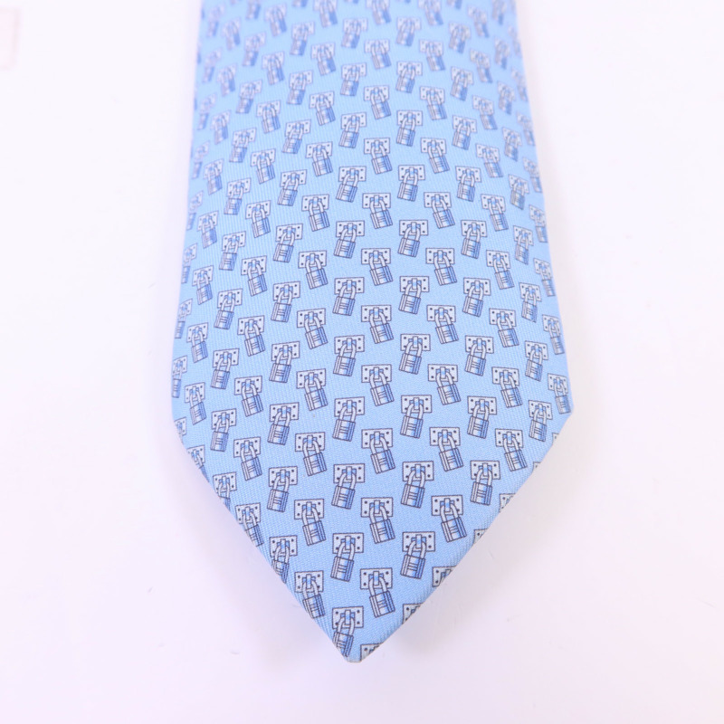 HERMES 絲質Necktie領帶-9