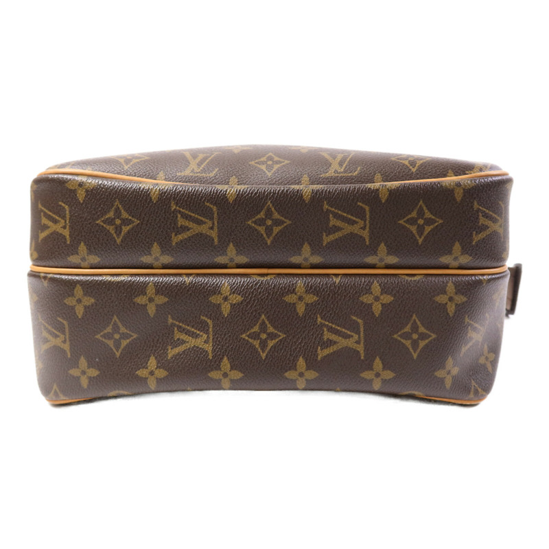 LOUIS VUITTON Monogram Reporter PM金扣肩背袋棕色-3