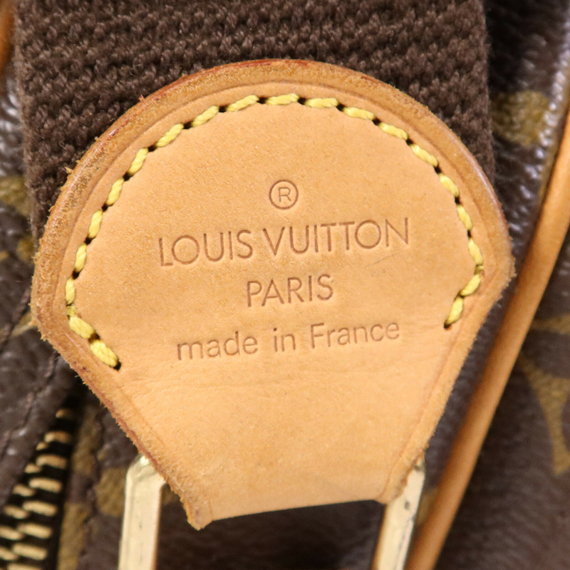 LOUIS VUITTON Monogram Reporter PM金扣肩背袋棕色-6