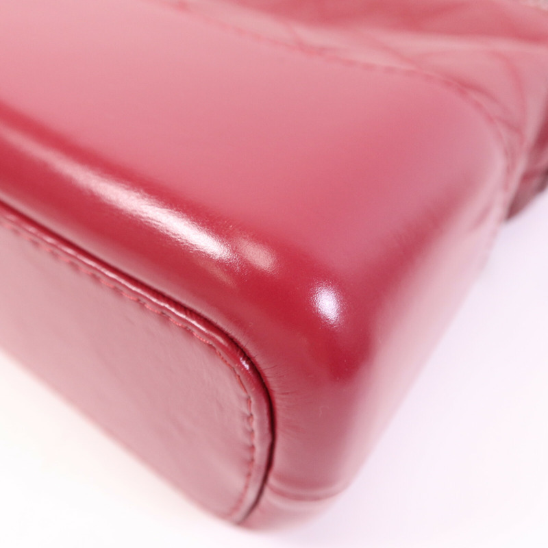 CHANEL 牛皮皮革Gabrielle Medium鏈帶肩背袋-10