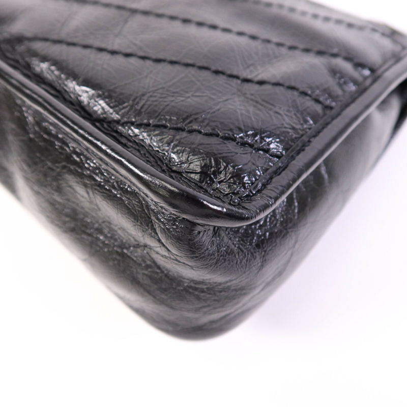 YVES SAINT LAURENT 牛皮皮革Niki Baby鏈帶肩背袋-11