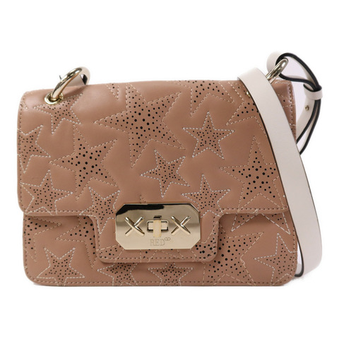 Valentino 牛皮皮革Shoulder Bag金扣肩背袋