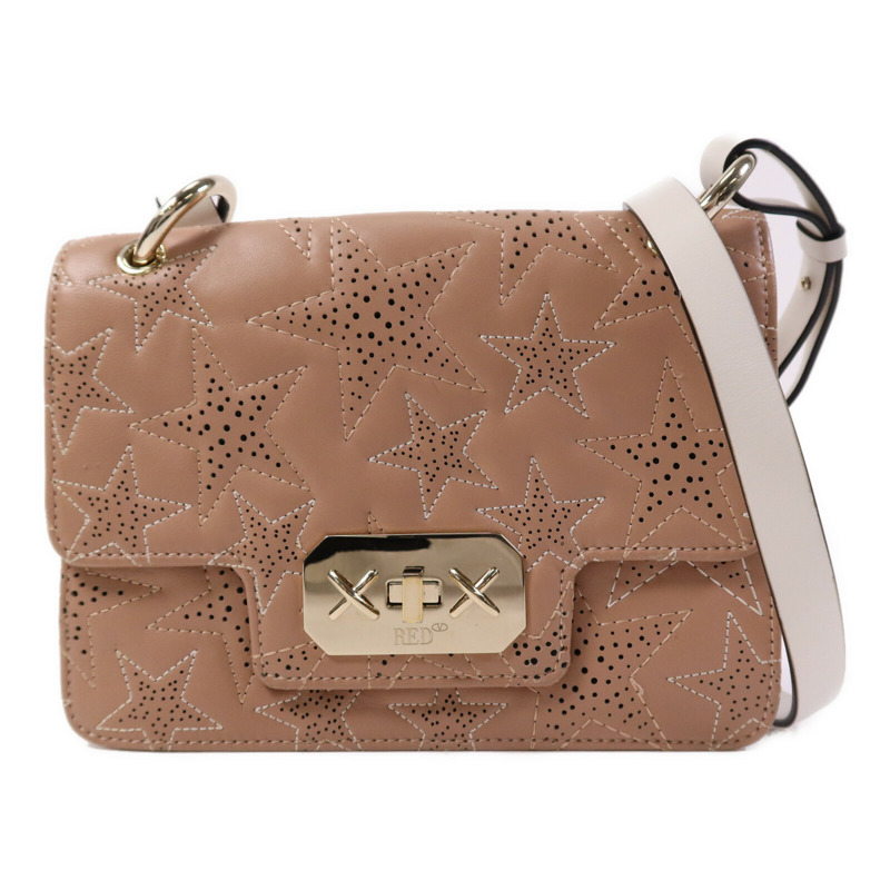 Valentino 牛皮皮革Shoulder Bag金扣肩背袋-0