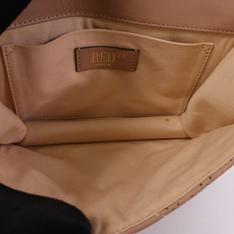 Valentino 牛皮皮革Shoulder Bag金扣肩背袋-4