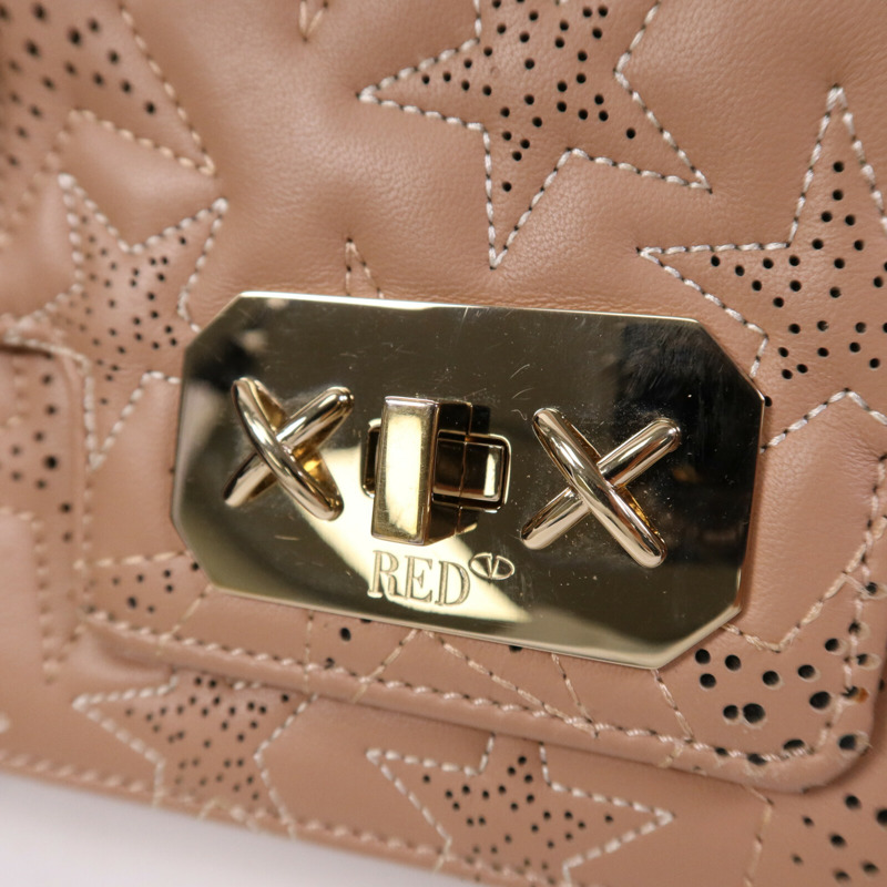 Valentino 牛皮皮革Shoulder Bag金扣肩背袋-6