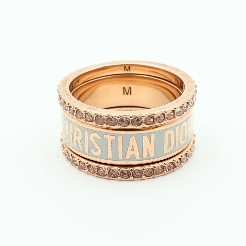 Dior 金屬Triple Ring戒指US#5.75-1