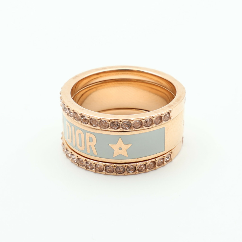 Dior 金屬Triple Ring戒指US#5.75-4