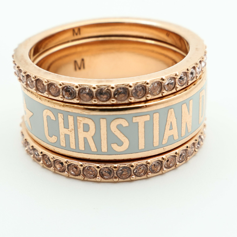 Dior 金屬Triple Ring戒指US#5.75-6