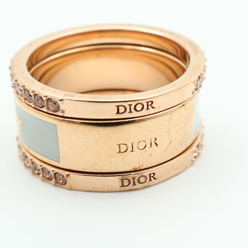 Dior 金屬Triple Ring戒指US#5.75-8
