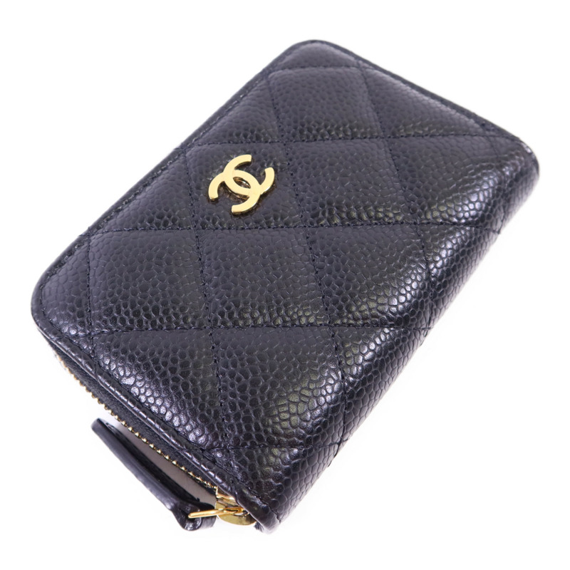 CHANEL 牛皮皮革Card Case金扣卡片套-2