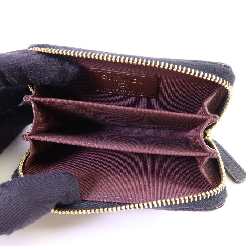 CHANEL 牛皮皮革Card Case金扣卡片套-4