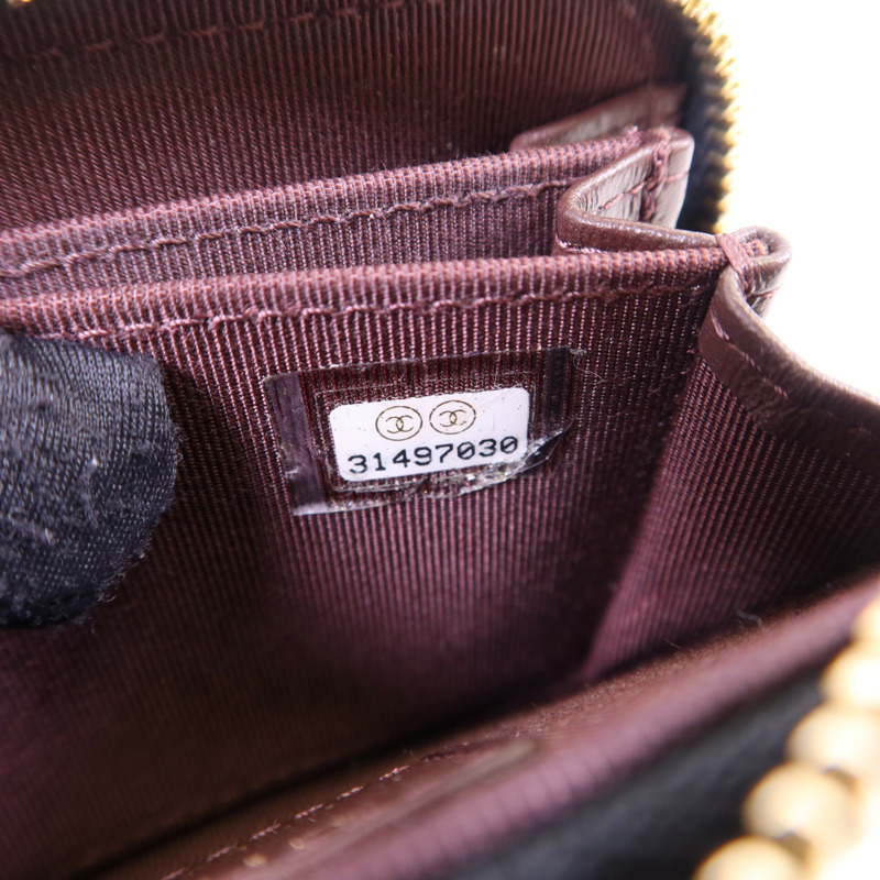 CHANEL 牛皮皮革Card Case金扣卡片套-6