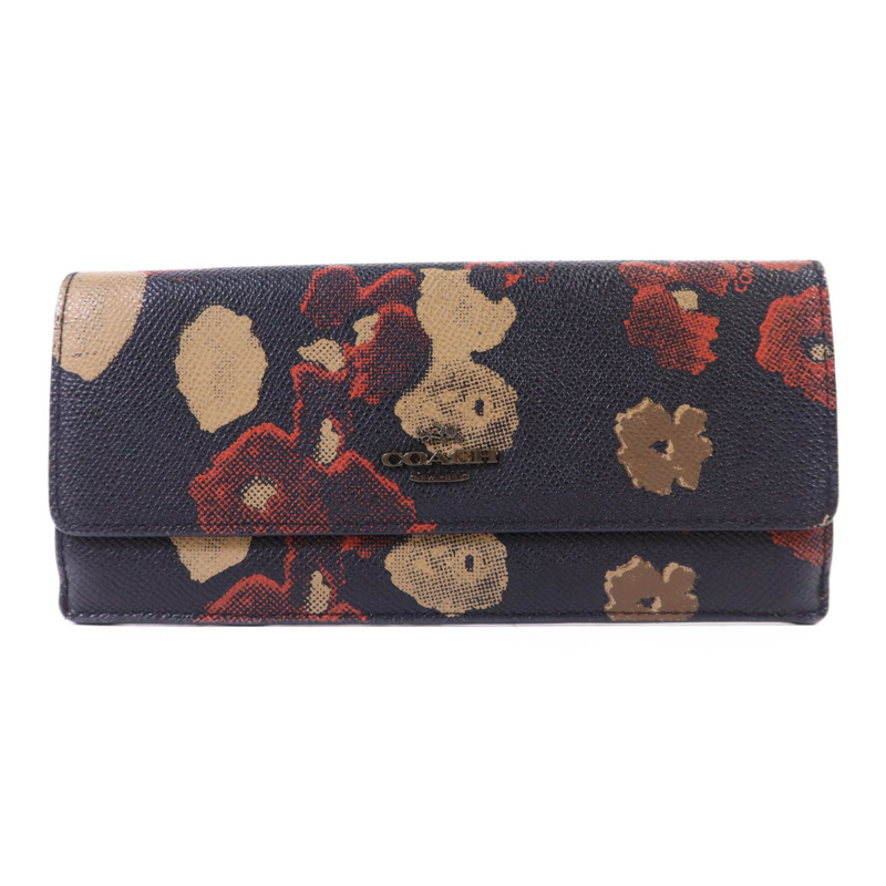 COACH 牛皮皮革Long Wallet長錢包-0