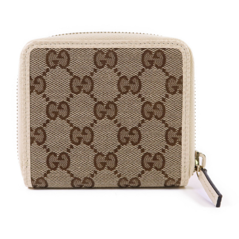 GUCCI 帆布Bifold Wallet金扣錢包-1