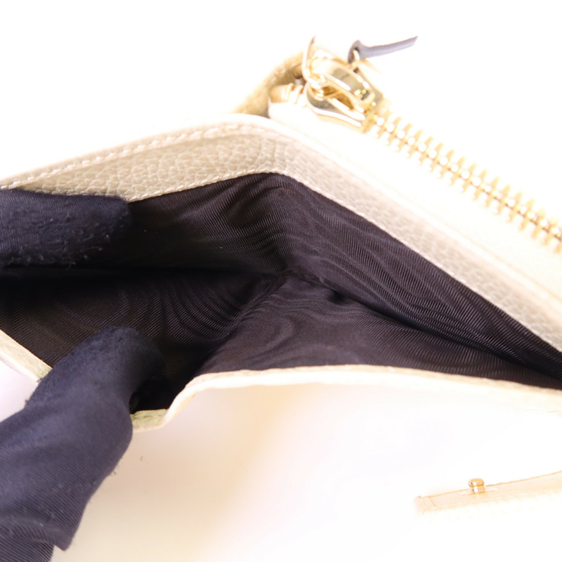 GUCCI 帆布Bifold Wallet金扣錢包-5